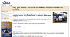 Desktop Screenshot of fuelswest.com.au