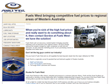 Tablet Screenshot of fuelswest.com.au